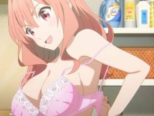 アニメ『甘神さんちの縁結び』18話、ヒロインと身体が入れ替わった主人公が頑張ってブラジャーを外すシーンがエッチすぎる