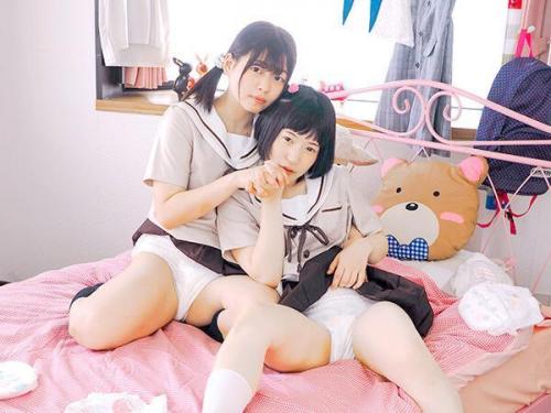【美少女】ばぶなおむつを楽しむユリレズセックスw女性同士だからこそ、女の性感がよくわかるw