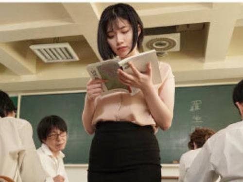 ＜石原希望ｘ女教師＞熱血指導のショートカット教師が欲望に溺れる生徒たちに激しく責められ絶頂の連続！
