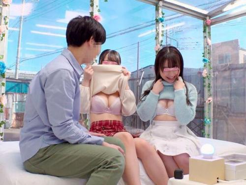 女子大生ペアが童貞卒業ミッションに挑む！親密な仲間と密閉空間で夢のハーレム3P絶頂♡可愛い大学生美女たちと甘々エッチを堪能しちゃう