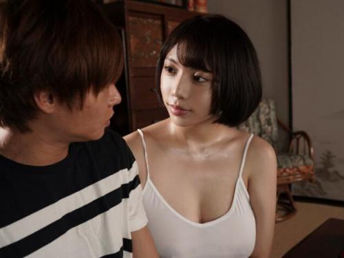 隣人巨乳お姉さんの誘惑…ジットリ汗だくになりながら禁断の性行為！
