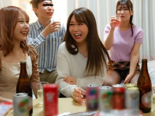 大学サークルの宅飲みで親友性の女子大生が無理矢理犯され凌辱ガチレイプ映像