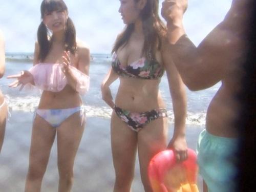 【素人ナンパ】ビーチ→即ハメ撮り騎乗位セックス！敏感すぎて中イキしまくるぽっちゃり爆乳おっぱい水着痴女ギャル【エロ動画】