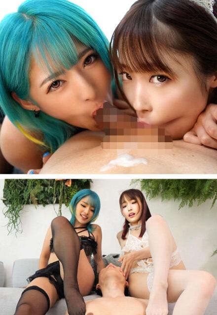 甘サド女子校生様2人によるチクビ責めがすごすぎ…　