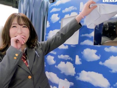 【マジックミラー号】アホ毛が可愛い童顔少女JK！男子の目の前で手淫口淫や中出しオーガズム♬