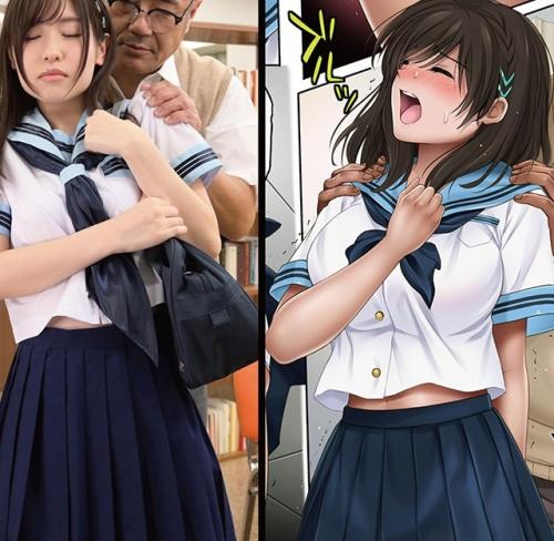 【実写化】生徒女子校生を催眠洗脳で生オナホ化！ぺろぺろ出しザーメンをワレメに塗りつけてから生ソーニュー精液注入！