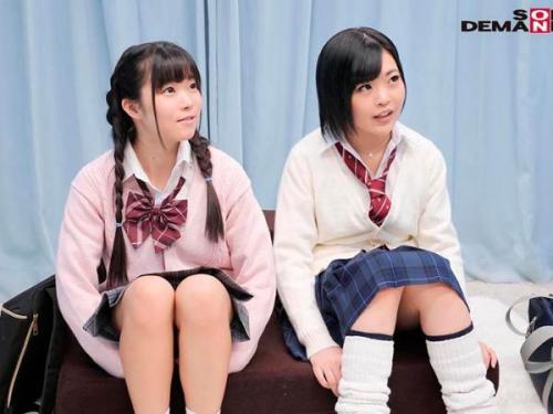 あどけない表情の女子高生2人組がミラー号で大胆インタビュー！成熟しきっていない魅力が炸裂する、未完成のエロス！