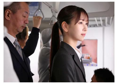 【森あやみ】痴漢集団に満員電車で狙われた黒髪の美人OL！