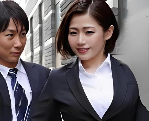 【人妻】ずっとヤリたかった女上司と出張先で同じ部屋に→我慢できず『だめ…あああっ♡』部下の愛撫に仰け反りイキする美熟女が