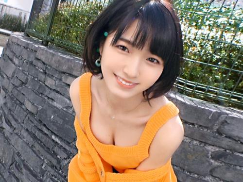 【素人×ナンパ】ちっぱいロリかわ//色白ビンビン乳首♥黒髪ショートカットJD※ビクビク痙攣する早漏ま◯こでド淫乱交尾！