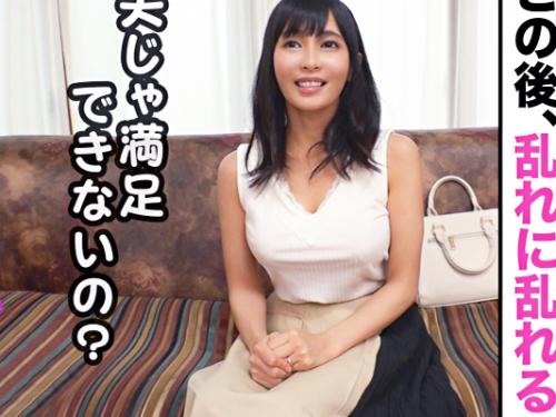 【爆乳人妻×中出し】豊乳Gカップ ビンビン乳首//美くびれエロ尻♥お上品な清楚アラサー美人主婦※人妻性欲ま◯こに中出し！