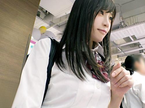 【素人×ハメ撮り】ドM乳首 清楚ボディ//色白プリ尻♥黒髪ミニスカ制服J系美少女※着衣のまま鬼濡れ痙攣ま◯こでド変態性交！