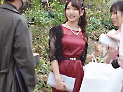 【巨乳美女×ナンパ】超乳Eカップ//美くびれエロ尻♥結婚式帰りの清楚ドレス美女※着衣のまま性欲ボディでド変態交尾！