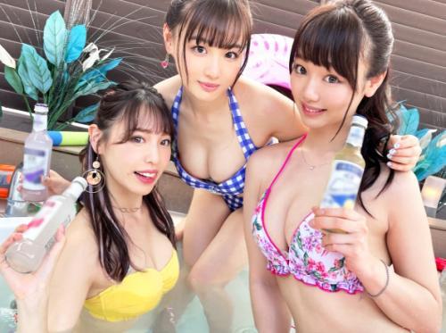 【白ギャル×乱交6P】高身長スレンダー//美くびれエロ尻♥最強美スタイルビキニGAL美女※性欲ボディで大乱交SEX！