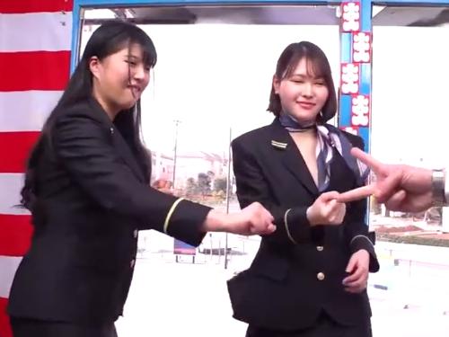 ムチムチボディがソソるOL二人組ナンパしてMM号連れ込み❤賞金掛けて野球拳勝負させたら全裸にされ生ハメ罰ゲームで膣内射精