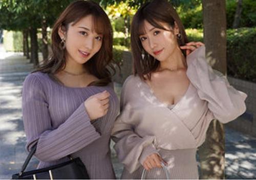 【藤森里穂・北野未奈】ドスケベ浮気巨乳妻2人が、セフレ愛人を奪い合う、挟み撃ちプレス逆３Ｐ…エロが暴走する淫乱ファック…
