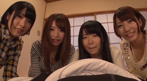 華やかな姉妹とリアルな騎乗位愉しみの夢のようなハーレム中出し