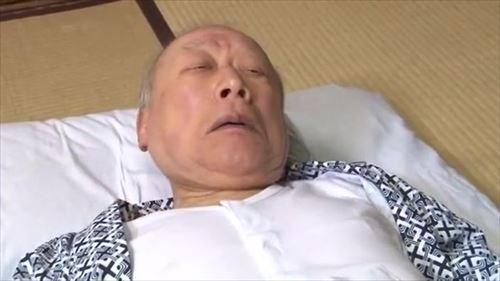 老いて一人で、性欲が衰えぬ姿。手を使い、口を以て快楽を与え、喘ぎ声を上げさせ、心身ともに満たされる。