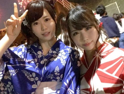 浴衣女子ナンパ！花火大会で浴衣美人を発見、清楚系の「ななこちゃん」と、積極的で遊びなれてそうな「くるみちゃん」！