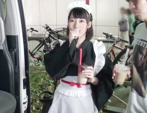 パイパンまんこ中出し…媚薬入りのタピオカを飲ませました！メイドカフェで働く美少女「ゆあちゃん」