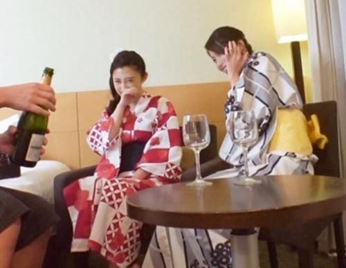 浴衣のお姉さんナンパ！花火大会に来ていた美女ふたりを、シャンパンで釣る事に成功、「アンナさん 30歳 美容部員」