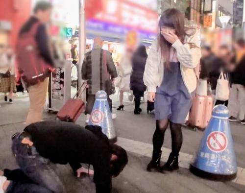池袋でナンパ開始！必殺技の土下座でインタビューに応じてくれた、素朴系美少女「りりなちゃん 20歳 大学2年」