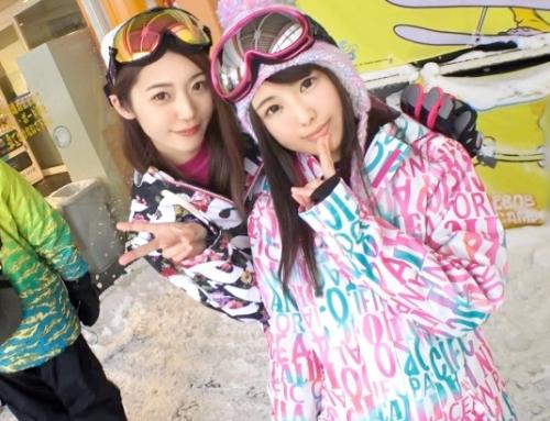 ゲレンデナンパ・４Ｐ乱交！スノボをしていた二人組に声をかける「かなえちゃん 22歳・ しおりちゃん22歳」