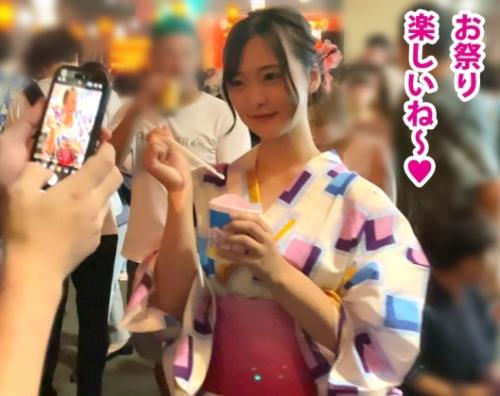 被写体希望女子！Ｈカップ巨乳「りりちゃん22歳女子大生」浴衣デート風の映え写真を撮り、ホテインする！
