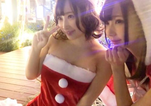 クリスマスにサンタコスの美女二人をナンパ！「なっちゃん23歳」は、スタイルバツグンなキャンペンガール！