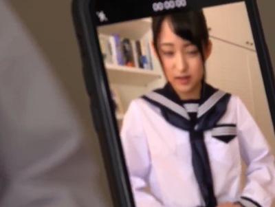 スマホで撮られながらされると感じてしまうドM女子校生を肉棒調教！