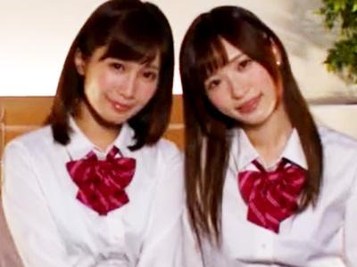 美少女JK2人を取っ替え引っ替えにハメまくるハーレム3Pパコ