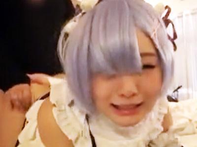 「壊れちゃうー！」性処理便女のレイヤーをドM調教中出しハメ撮り！
