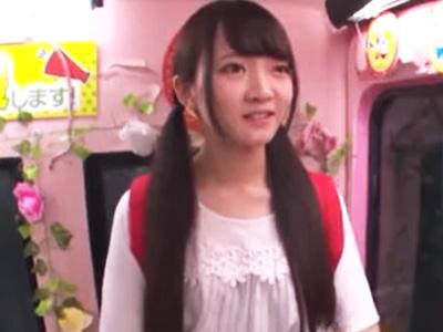 ロリJDに顔面騎乗位状態でインタビュー！生チンぶち込みパイパンワレメに無許可中出しｗ