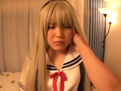 コスプレ趣味の美少女がカメラで撮影されながらのハメで悶絶絶頂