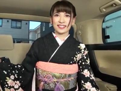 成人式帰りの振袖美女ナンパ！晴れ着姿のまま記念に中出し祝いｗ