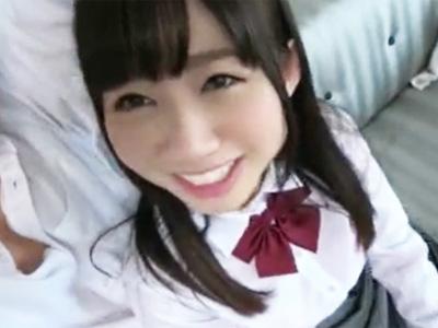 坂○系グループにいそうな可愛い女子〇生がニコニコしながら円光ハメ撮り