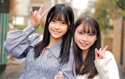かわいい女の子二人が童貞君のチンポの包茎ちんぽの皮むきして洗ってくれるｗ