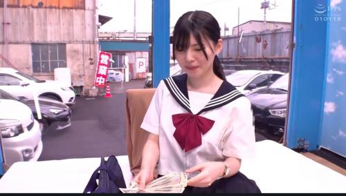 お金の魔力！お金に釣られて激イキ現役女子高生！パイパンおまんこグショ濡れファック！