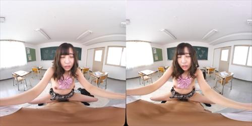 女性がセクシーな制服姿で膨張中の男性器に可愛らしい声で喘ぐので、生で挿入して射精します。