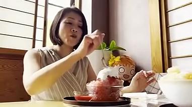 温泉トラベルで巨乳の美しい中年女性と。