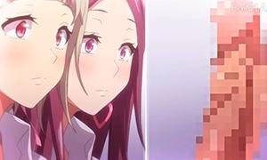 jkがギンギンに勃起したおちんちんに興味津々♡ハーレムセックスで童貞殺し!!!