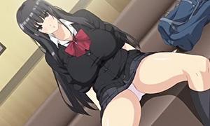 「清楚系黒髪美少女は先生のデカチンでガン突き♡」 濃厚レズプレイで大量ザーメン発射!!