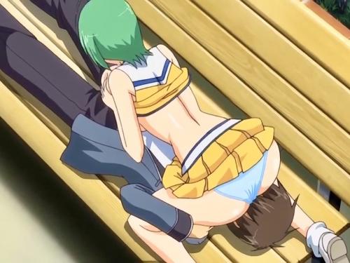 ベンチの上で大胆にシックスナイン♡えちえちな体のかわい子ちゃんが淫らに体を絡ませ感じちゃう♡