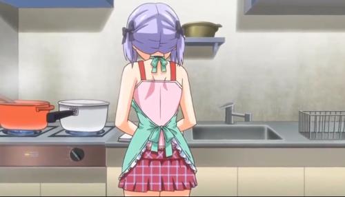 裸エプロン嬢等！！幼女体型のツルツルおまん子はとろっトロで熱々♡