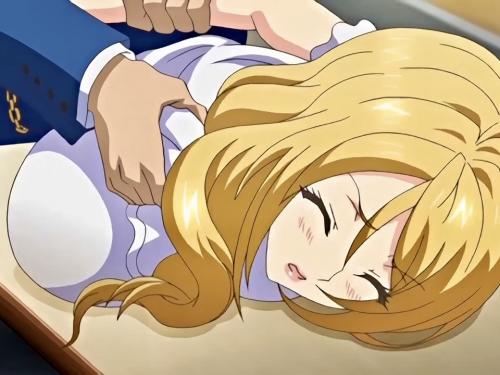 強気な金髪女教師を脅して辱めザーメンまみれにし種付きめちゃうww