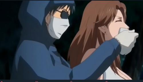 黒ずくめの男〈やめてぇぇ〉レイプ魔の卑劣な犯行♡
