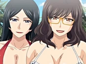 『こんなの初めて…』超エロすぎる水着の巨乳お姉さん達をナンパ♡人妻子宮にチンポがズッポリ貫通！デカチン棒で子宮姦不倫H♡