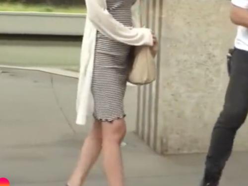 ［中出しナンパ／美脚セレブ］やだぁ巨根…早く挿れて。車中でフェラご奉仕した奥様が他人棒に孕ませさせるエロ動画wwwwww