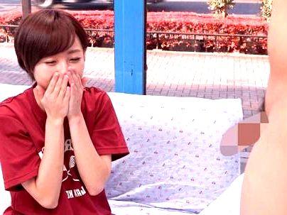 ＜マジックミラー！＞「やだ？ダメですよ・・・」ボーイッシュ可愛いスレンダー美乳おっぱい女子！MM号で童貞君筆おろし！