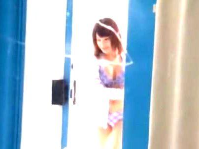 ＜マジックミラー！＞「10代水着娘エッロｗW！」日焼けビキニ娘！MM号で美尻を性感マッサージからがちセックスに！